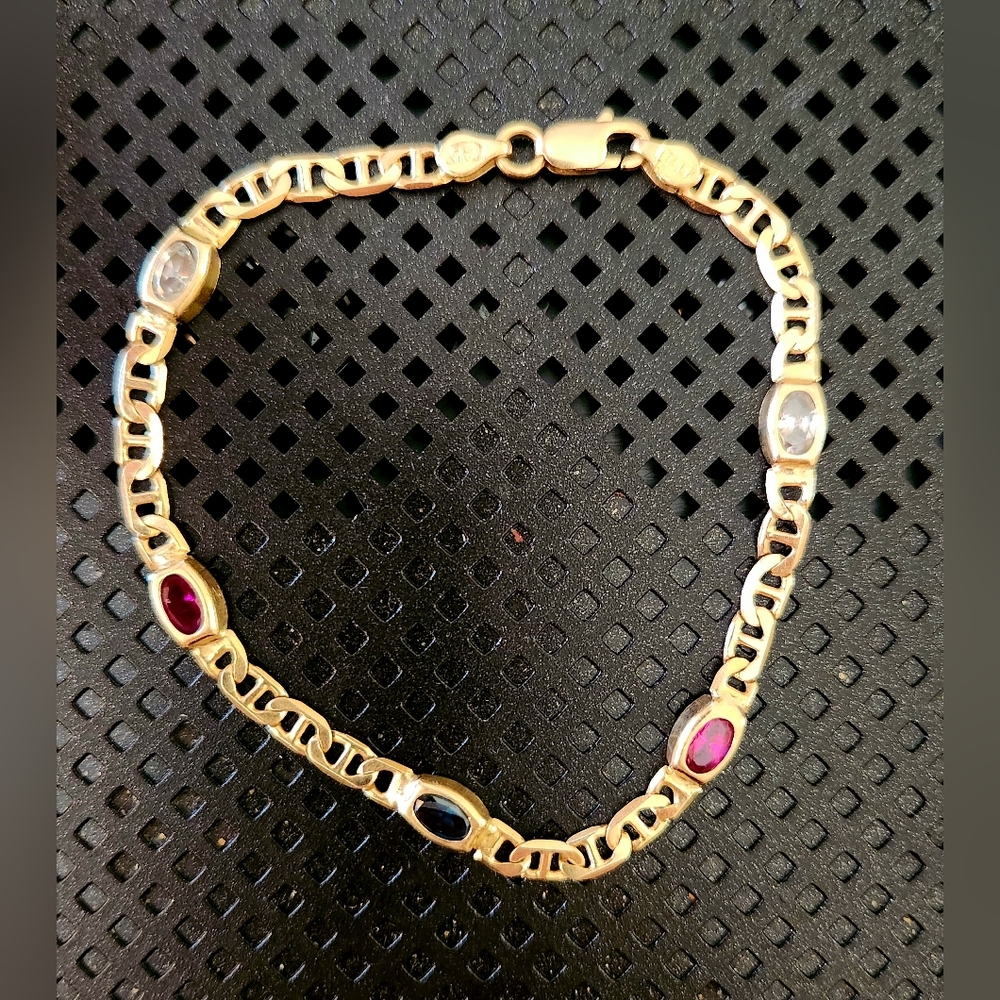 14k Gold Italy Women Bracelet